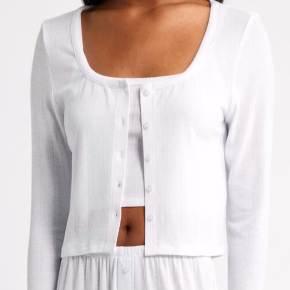 NEW Open Edit Knit Cardigan & Cami Lounge Set